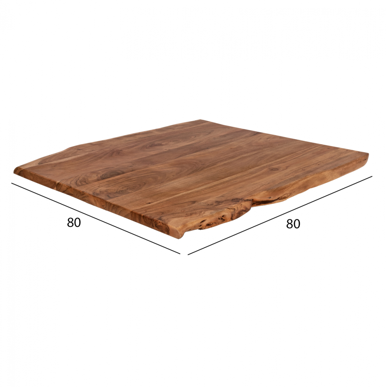 Table's Desktop 80x80x4 HM8464.11 from solid acacia wood [2]