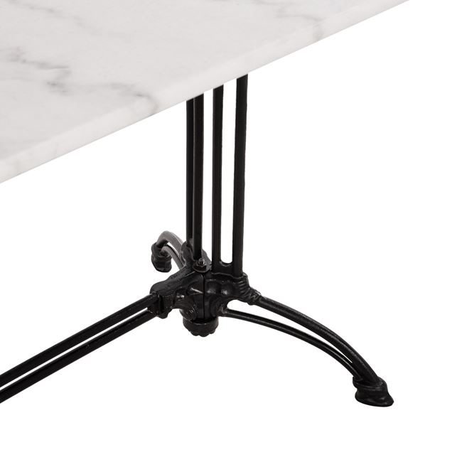 Table with 2 legs Base from cast iron HM5612 with marble 110x70 [5]