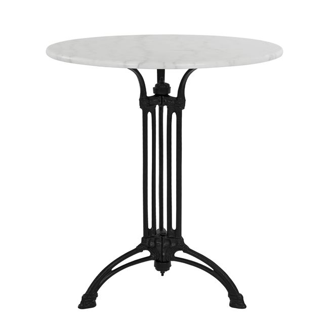 Table with 3 legs base from iron HM5609 with marble Round 60x73cm [3]