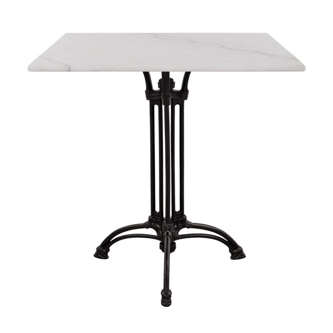 Table with 3 legs from cast iron HM5611 with marble 70x70 [3]