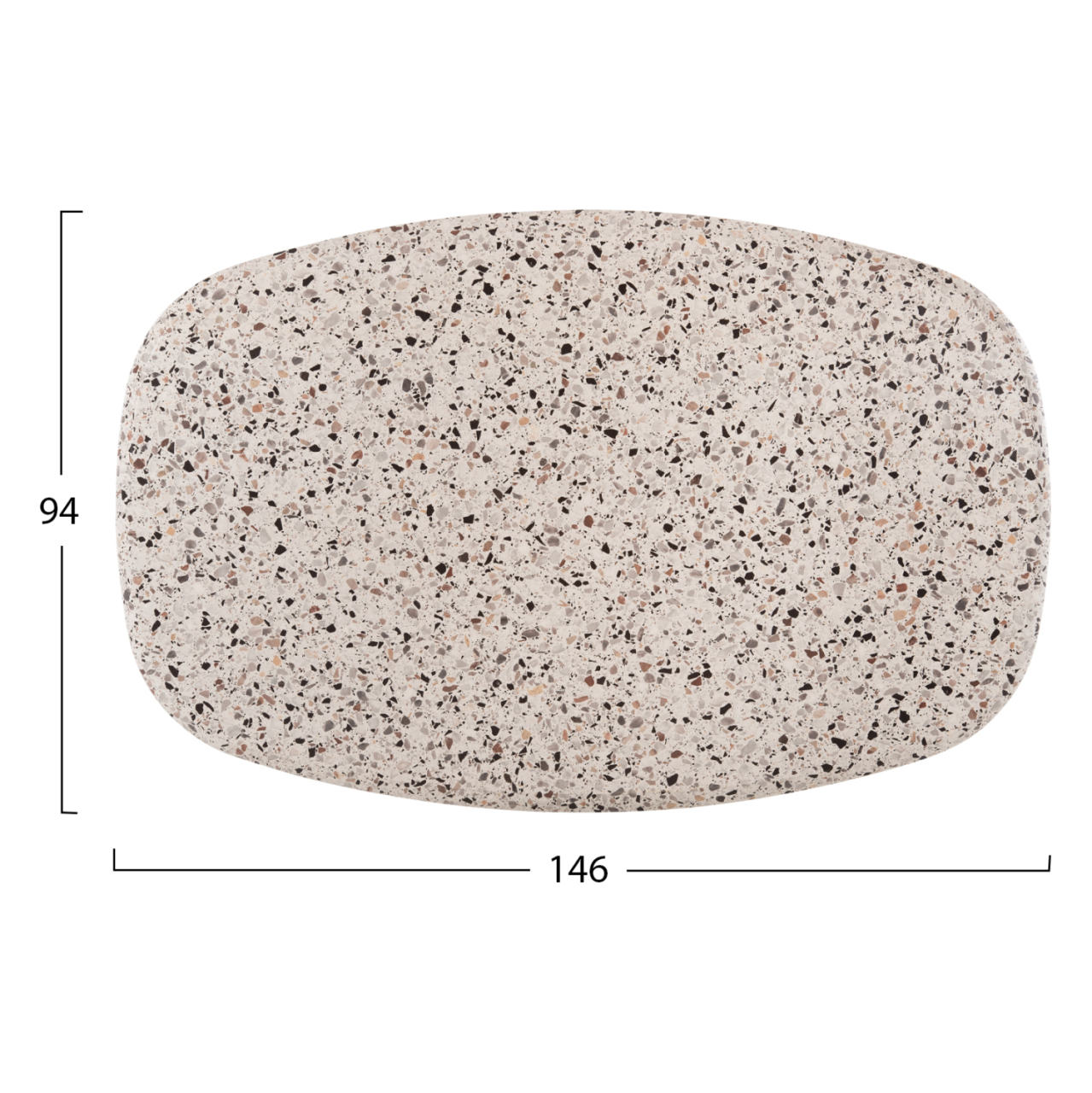 TABLETOP 5766 WERZALIT HM5916.16 TERRAZZO COLOR 146X94cm. [2]