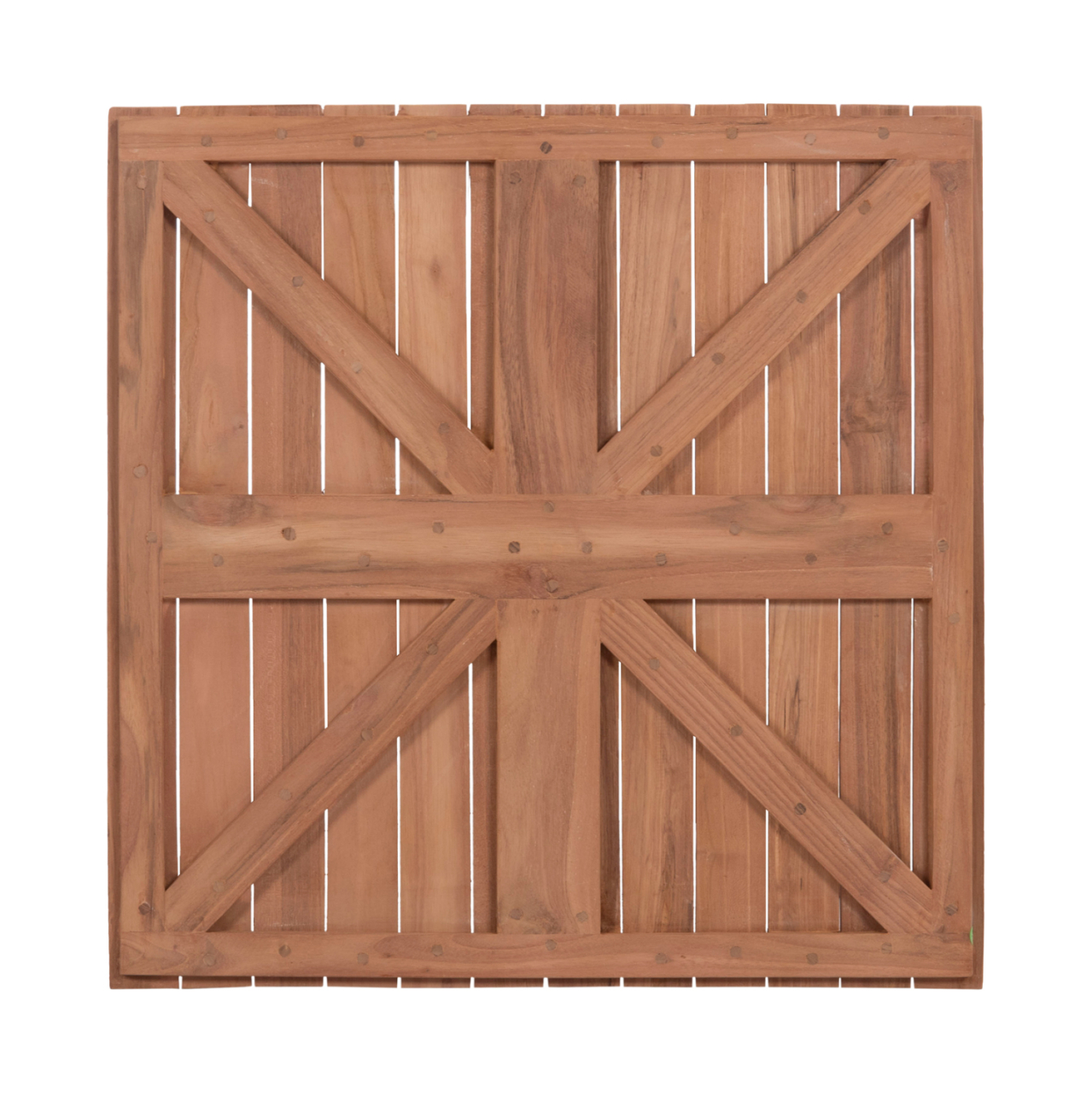 TABLETOP SQUARE HM18135 TEAK WOOD--NATURAL COLOR 60x60x4(thickness)cm. [8]