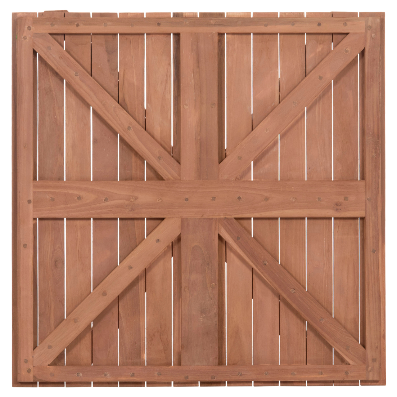 TABLETOP SQUARE HM18136 TEAK WOOD--NATURAL COLOR 70x70x4(thickness)cm. [8]