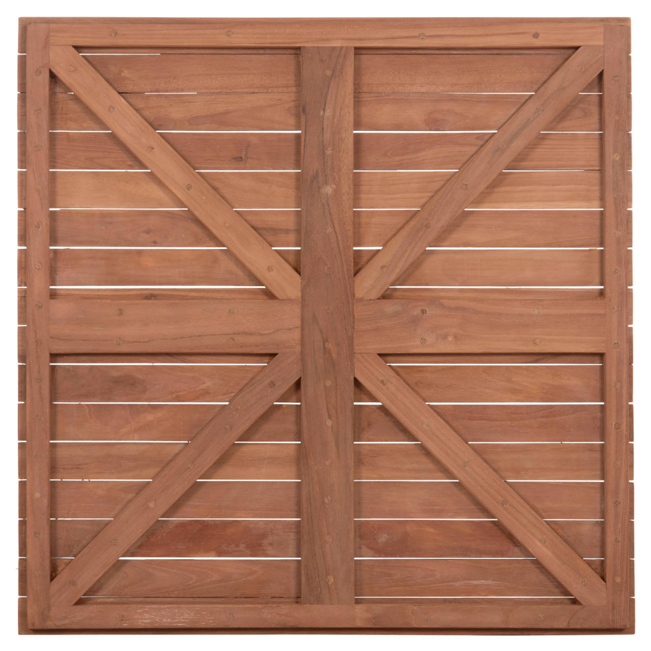 TABLETOP SQUARE HM18137 TEAK WOOD--NATURAL COLOR 80x80x4(thickness)cm. [8]