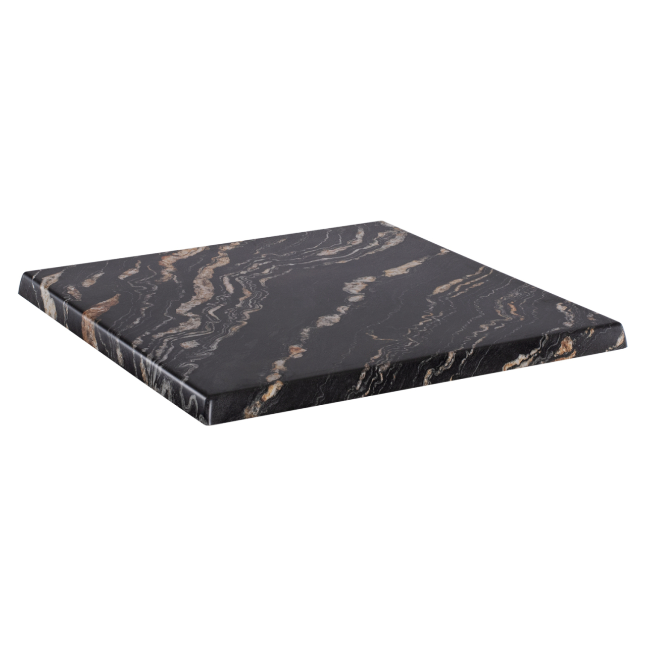 TABLETOP SQUARE HM5231.15 WERZALIT 80X80cm. BLACK GOLD MARBLE 5787 [3]