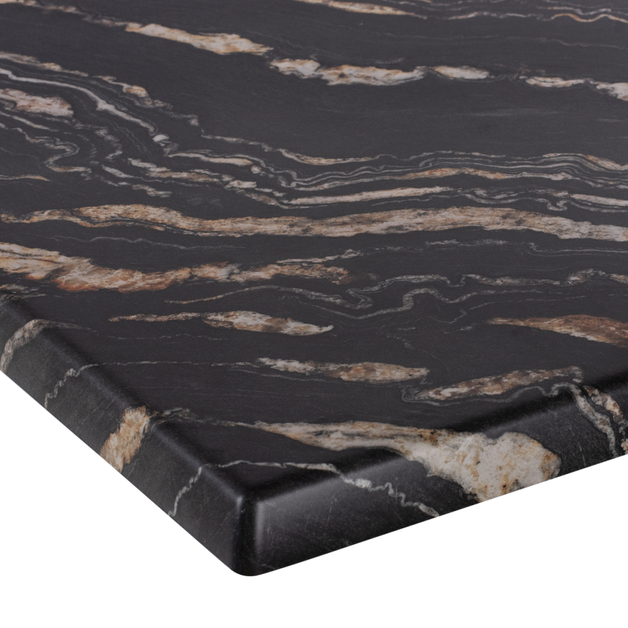 TABLETOP SQUARE HM5231.15 WERZALIT 80X80cm. BLACK GOLD MARBLE 5787 [4]