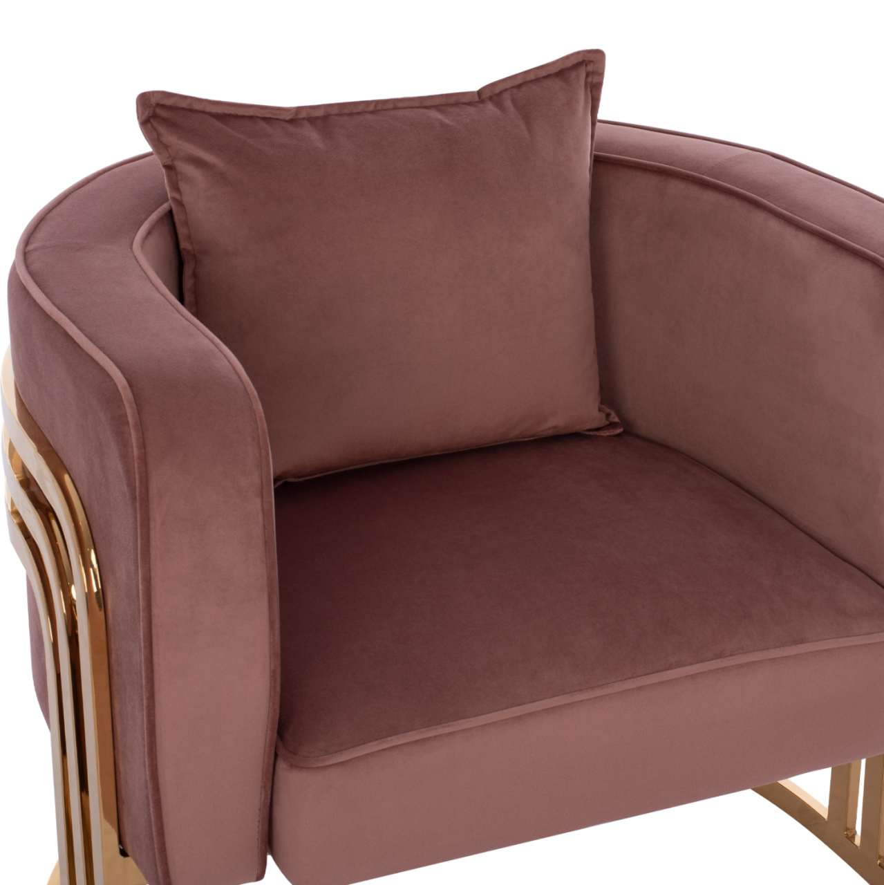 TIANA ARMCHAIR WITH GOLD METAL FRAME AND LOW BACK HM8738.02 [7]
