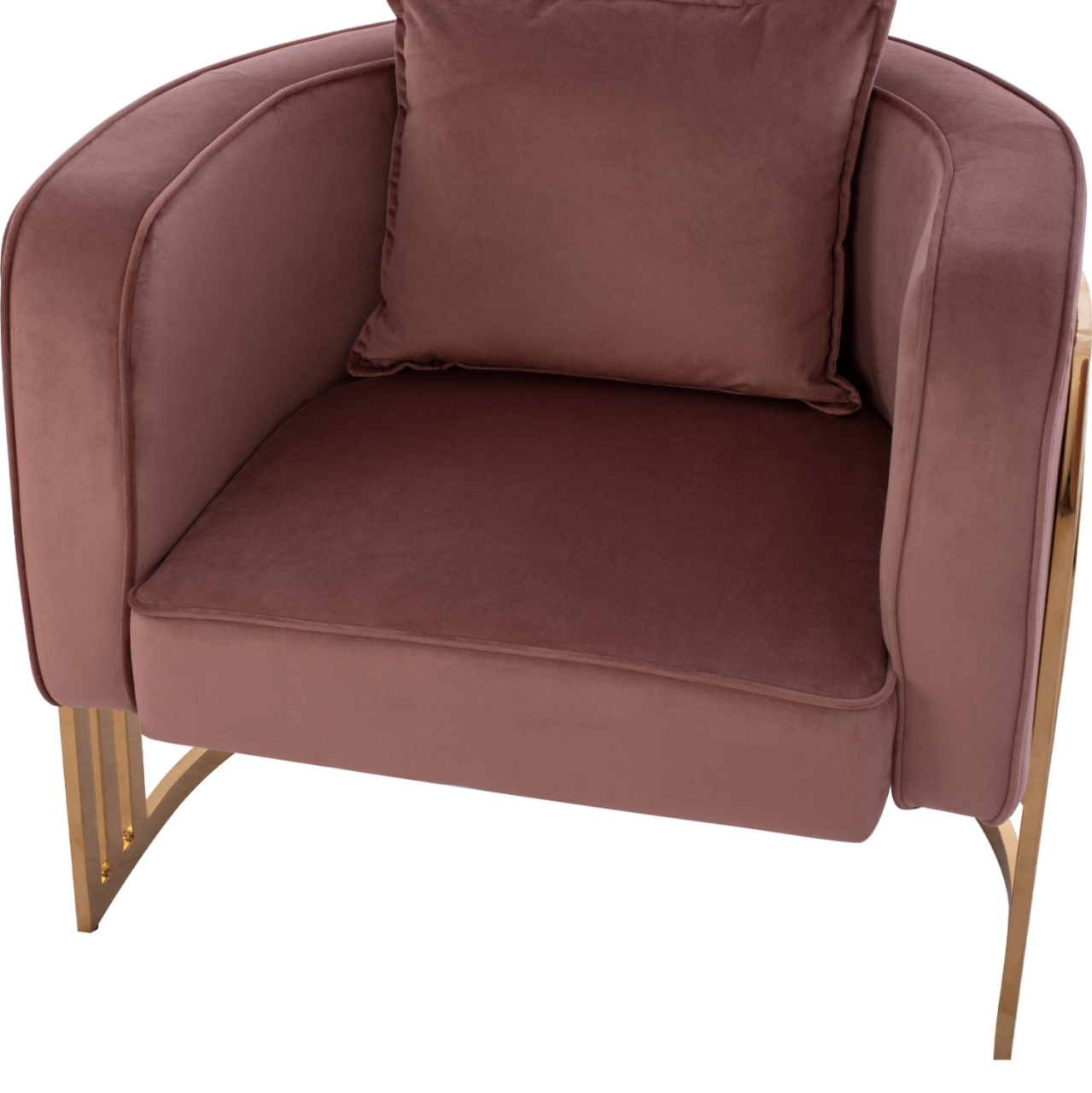 TIANA ARMCHAIR WITH GOLD METAL FRAME AND LOW BACK HM8738.02 [8]