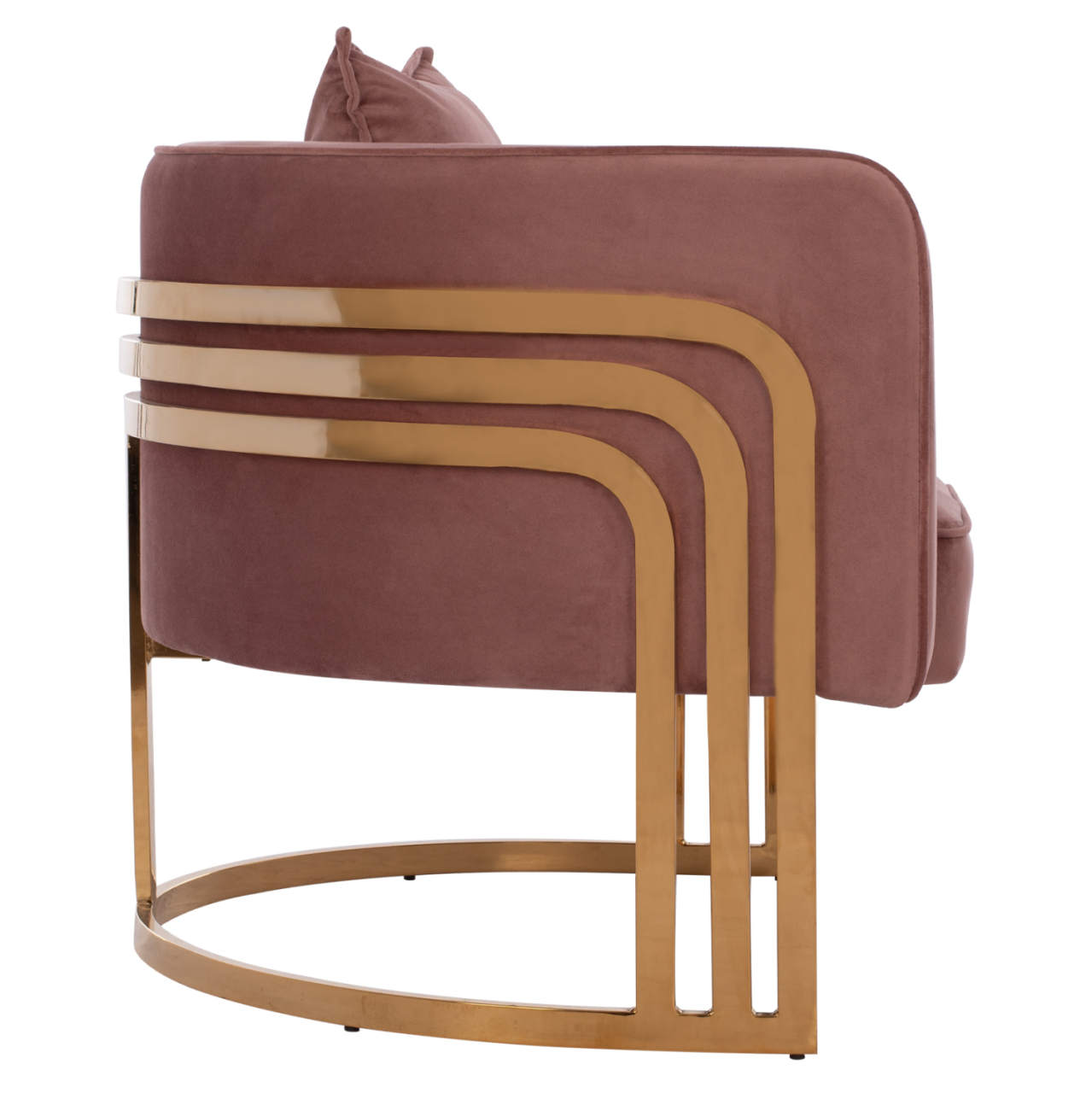 TIANA ARMCHAIR WITH GOLD METAL FRAME AND LOW BACK HM8738.02 [4]
