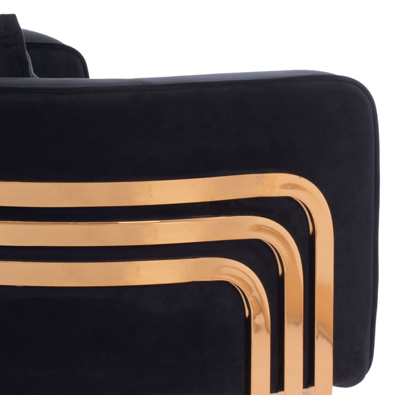 TIANA ARMCHAIR WITH GOLD METAL FRAME AND LOW BACK IN A SEMI-CIRCULAR ARRANGEMENT HM8738.04 [9]