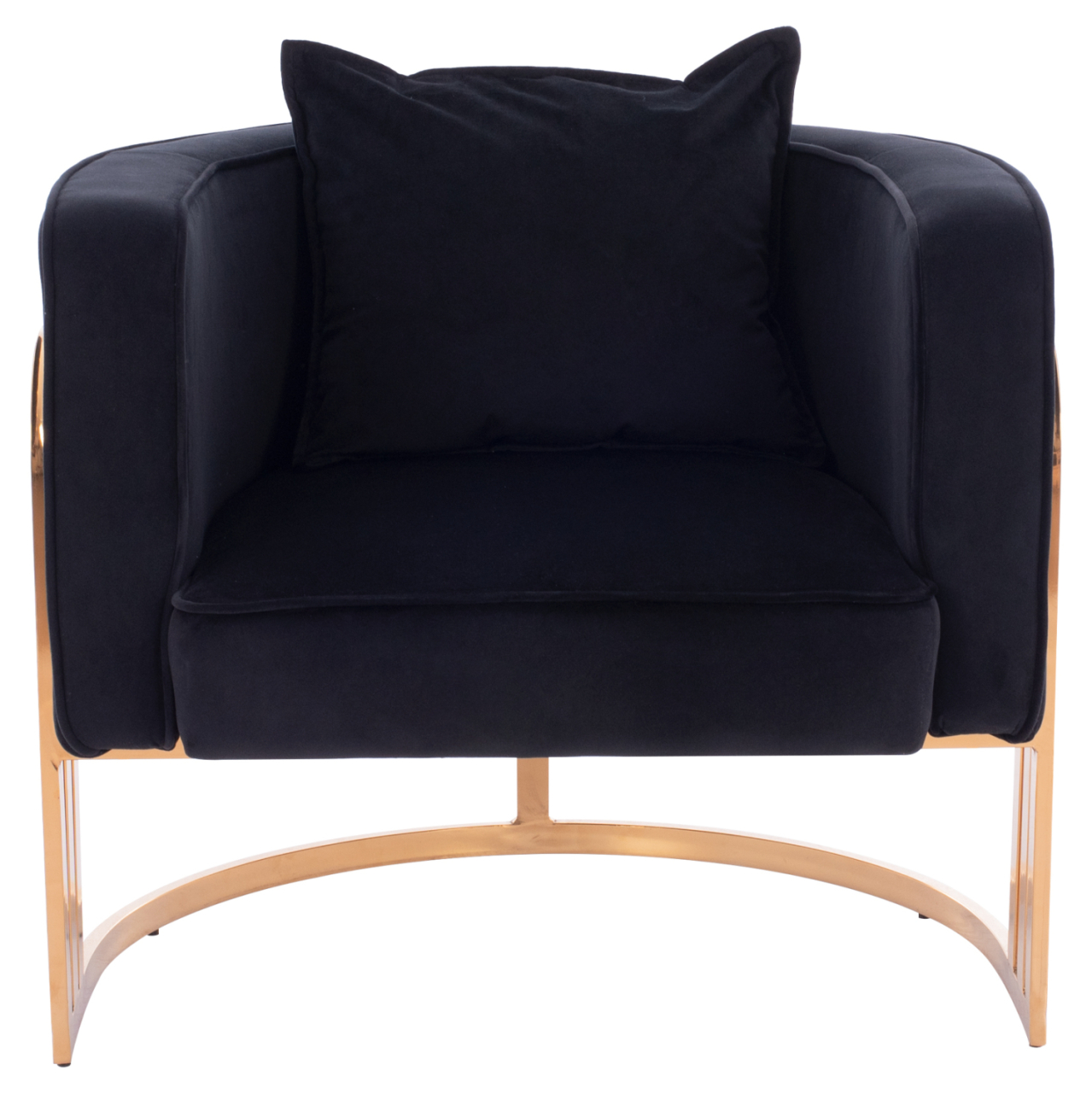TIANA ARMCHAIR WITH GOLD METAL FRAME AND LOW BACK IN A SEMI-CIRCULAR ARRANGEMENT HM8738.04 [3]