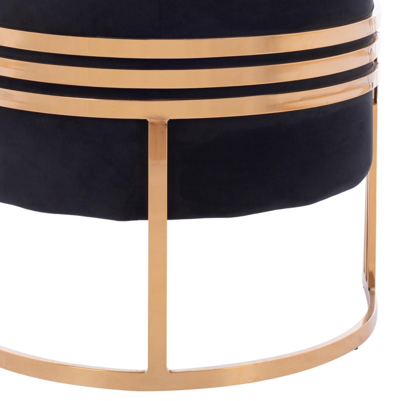 TIANA ARMCHAIR WITH GOLD METAL FRAME AND LOW BACK IN A SEMI-CIRCULAR ARRANGEMENT HM8738.04 [10]