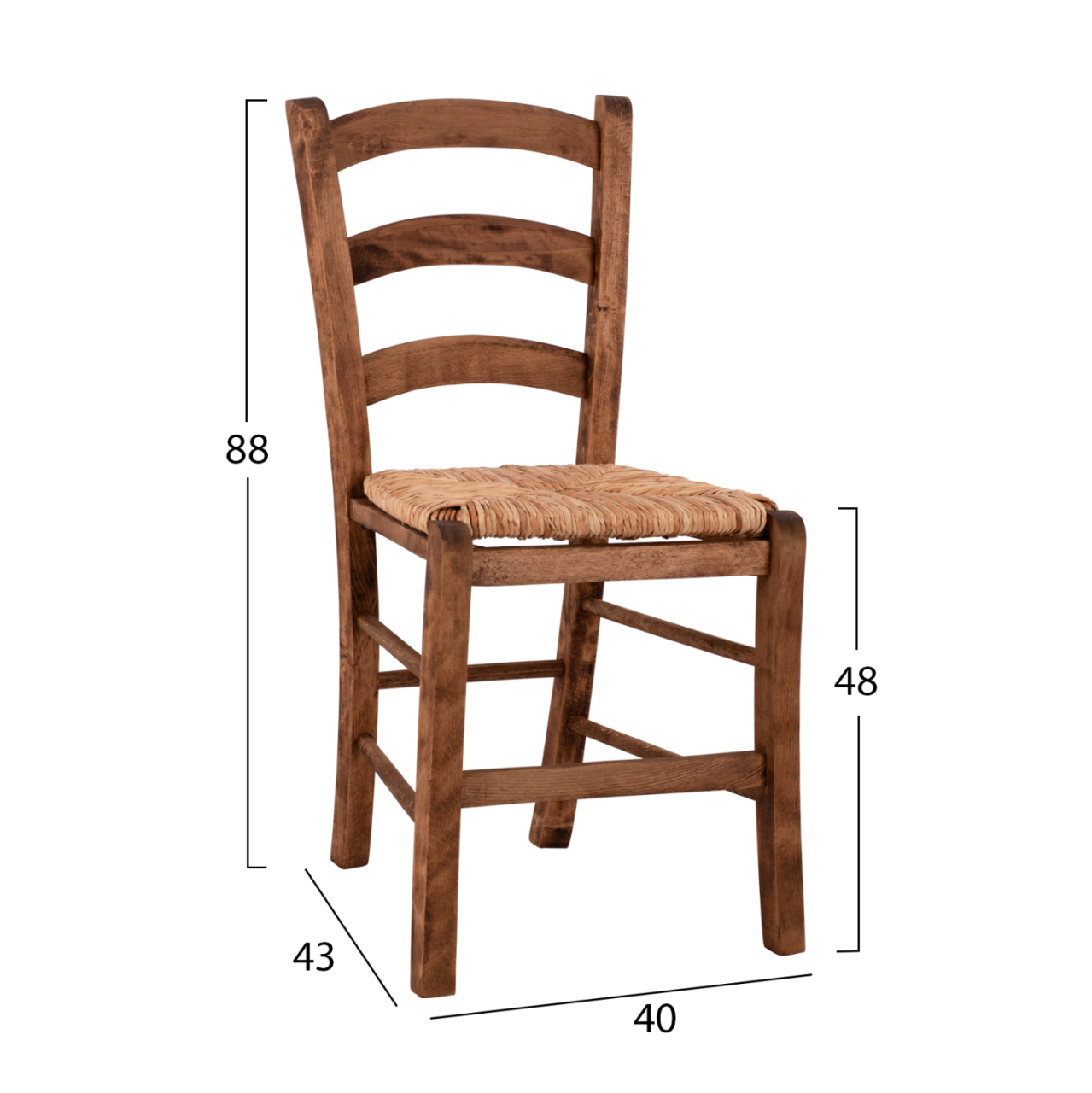 Traditional chair Impregnated Paros with straw HM10379.01 [2]