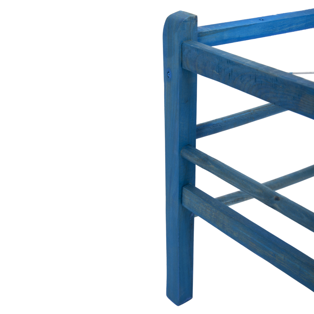 TRADITIONAL CHAIR JHETT HM5575.05 BEECH WOOD WITH IMPREGNATION IN BLUE-FRAME ONLY 40x42x87Hcm. [10]