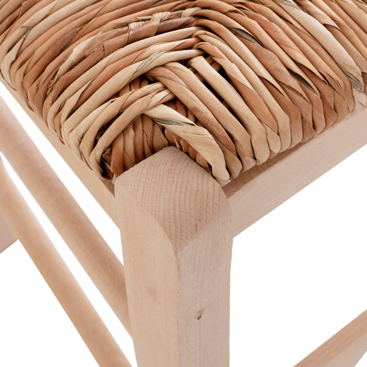Traditional chair with straw crossed unpainted HM10371.02 [9]