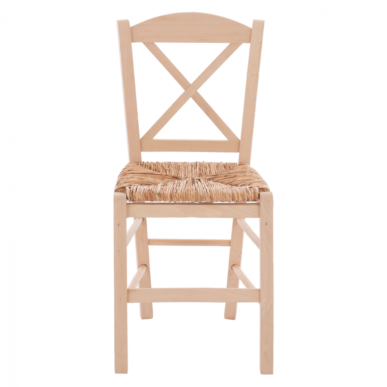 Traditional chair with straw crossed unpainted HM10371.02 [3]