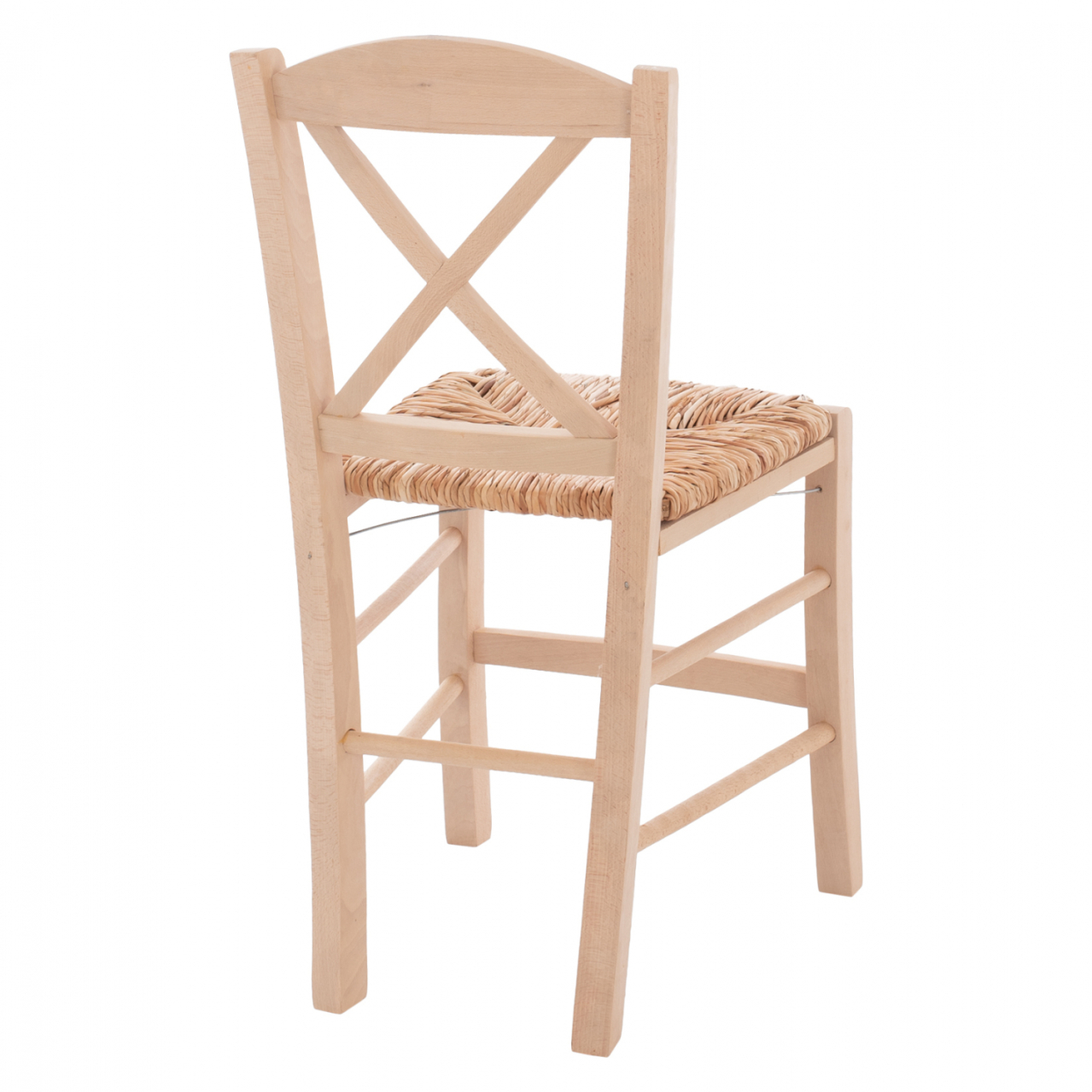 Traditional chair with straw crossed unpainted HM10371.02 [5]