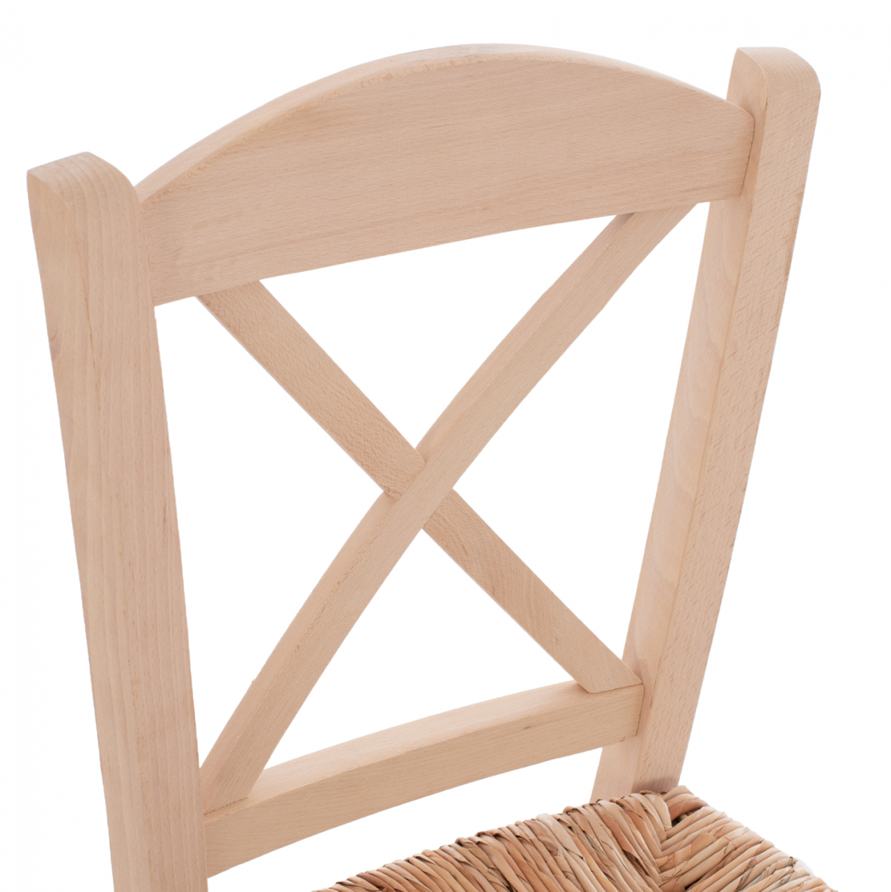 Traditional chair with straw crossed unpainted HM10371.02 [7]