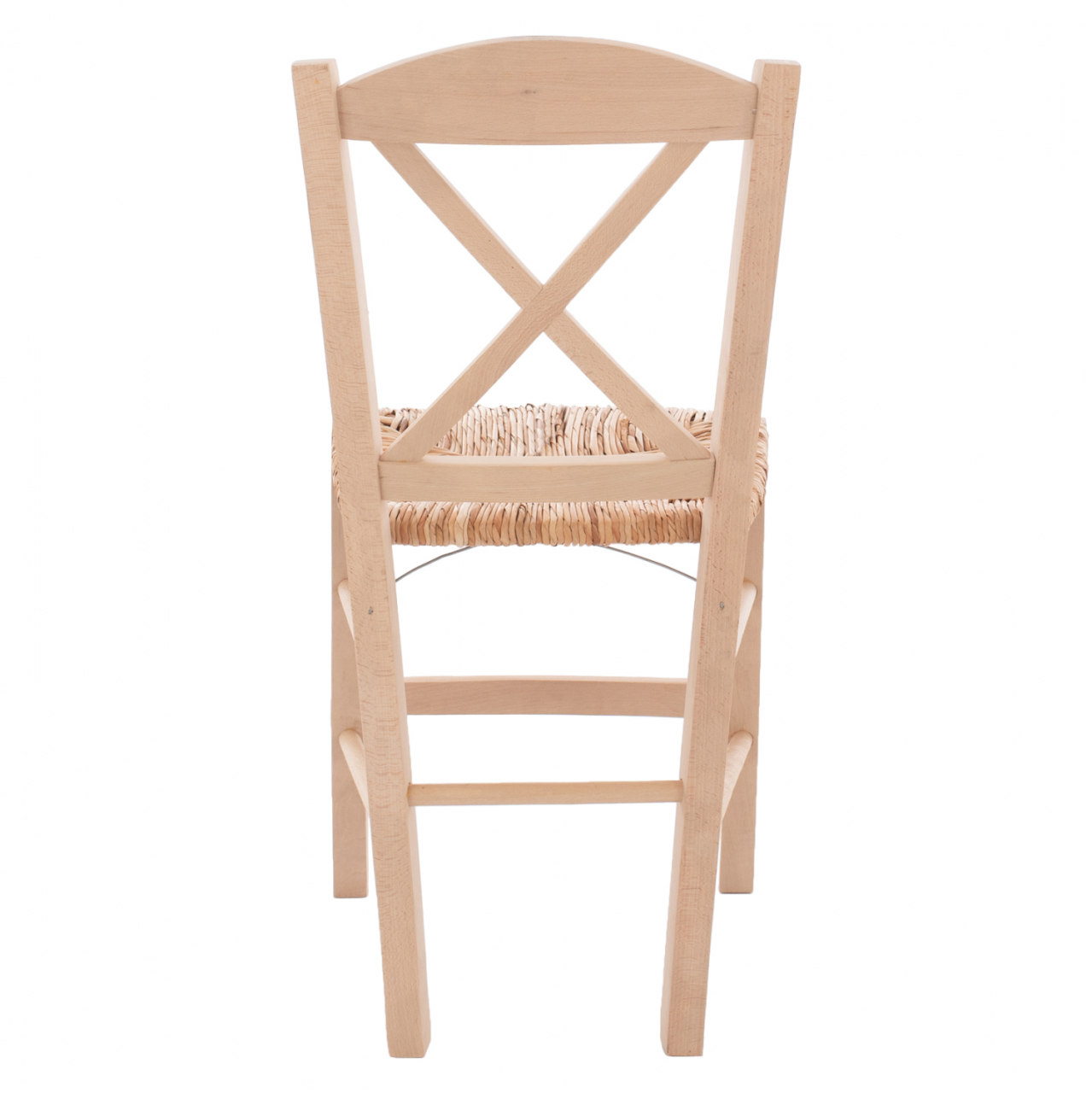 Traditional chair with straw crossed unpainted HM10371.02 [6]