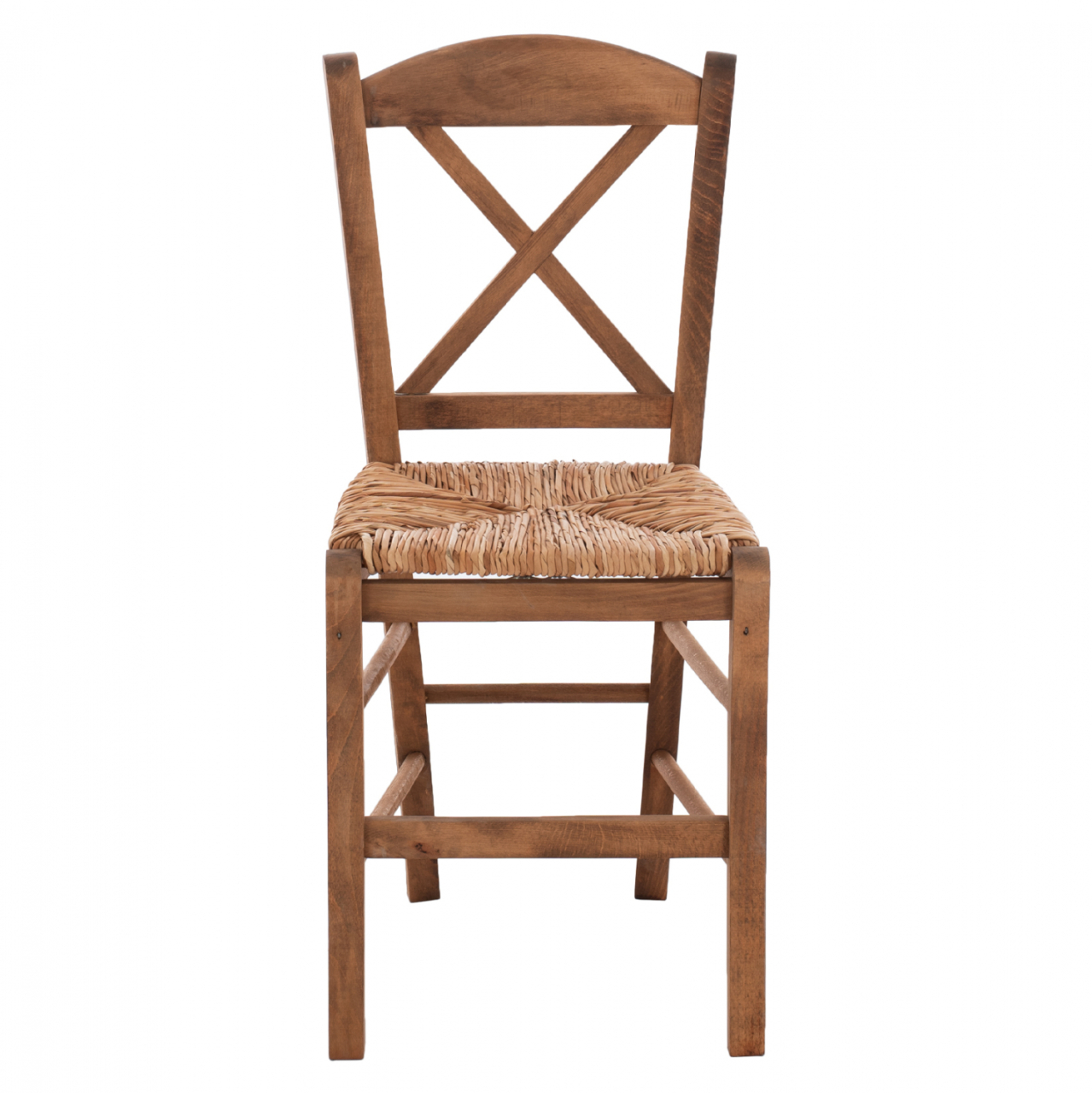 Traditional chair with straw crossed walnut HM10371.01 [3]