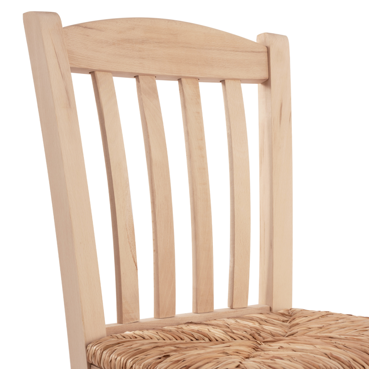 Traditional chair with straw unpainted HM10376.02 [6]