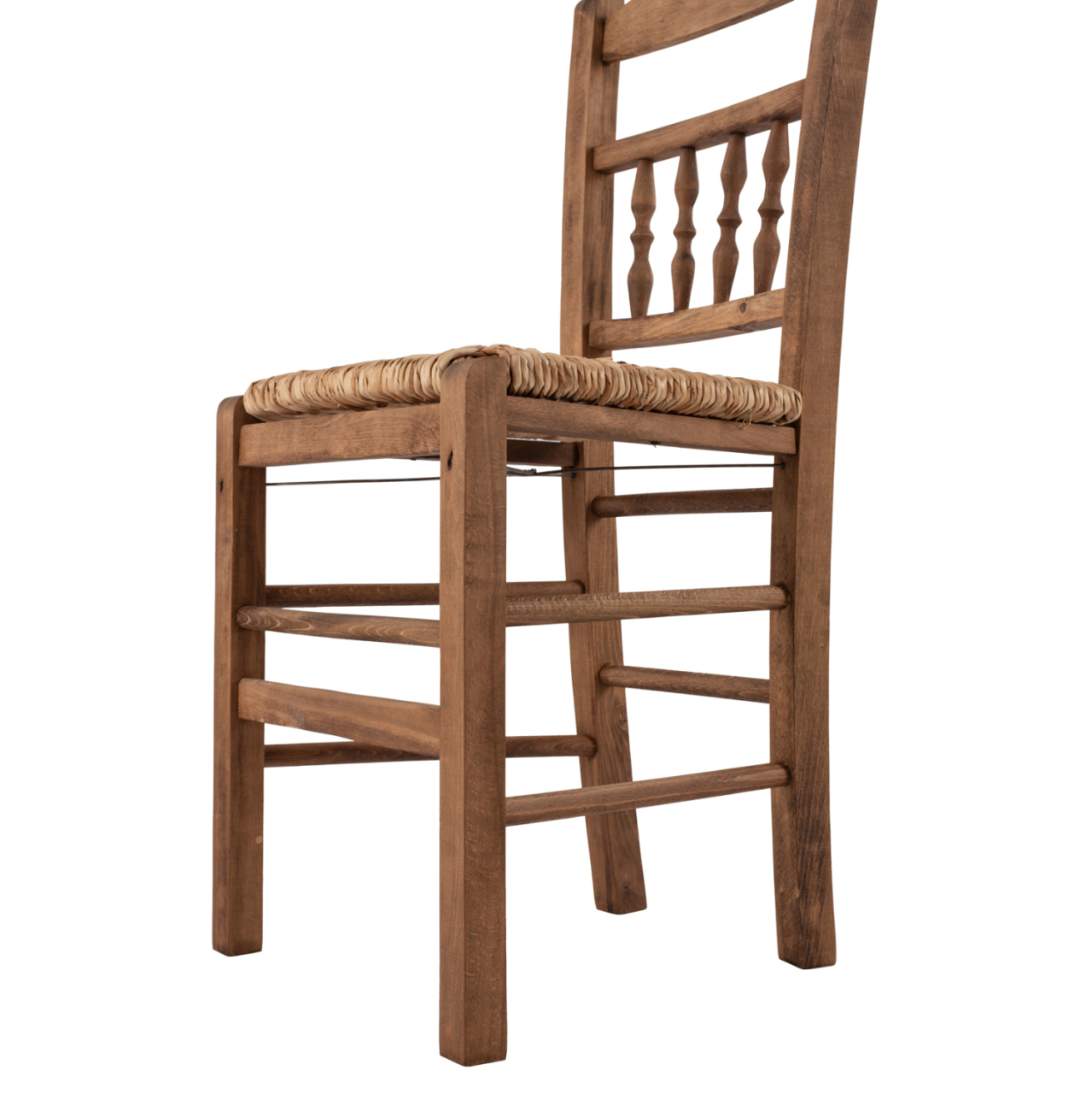 Traditional chair with straw Walnut HM10258.01 [9]