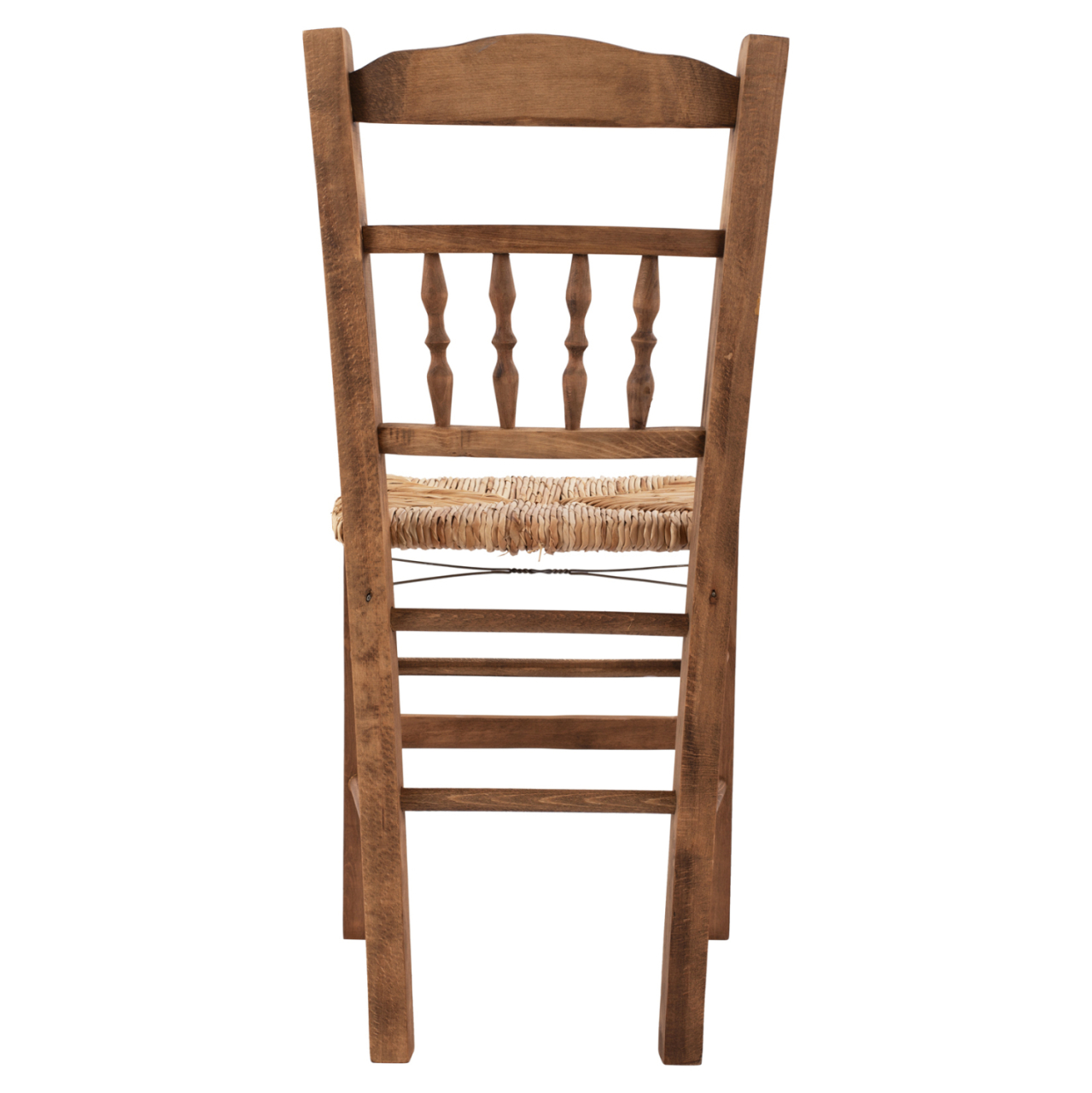 Traditional chair with straw Walnut HM10258.01 [6]