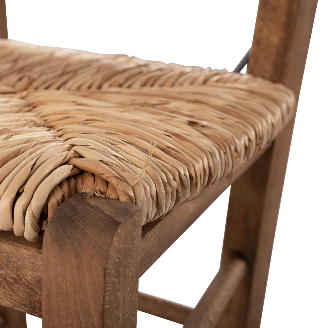Traditional chair with straw Walnut HM10258.01 [8]