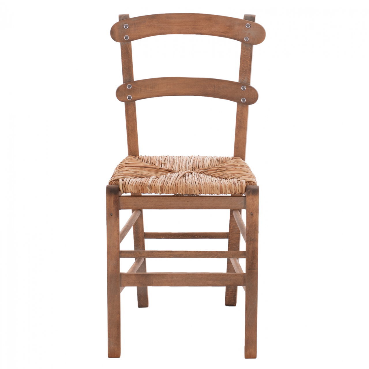 Traditional chair with straw Walnut HM10370.01 [3]