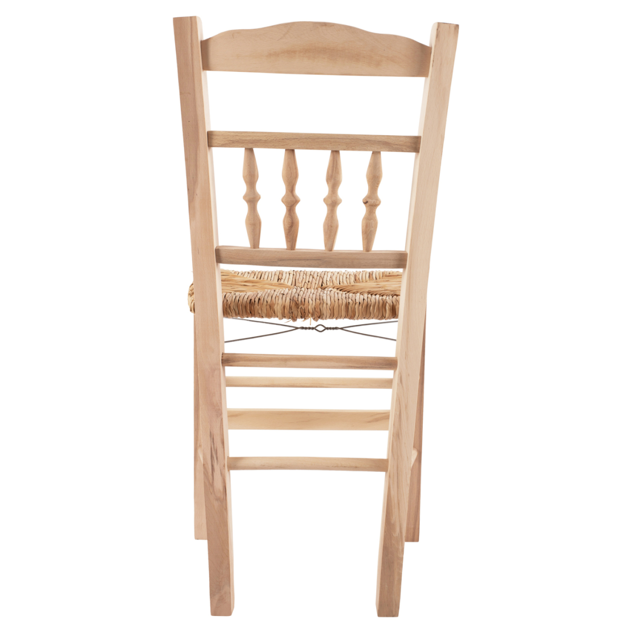 Traditional chair without color with mat HM10258 [6]
