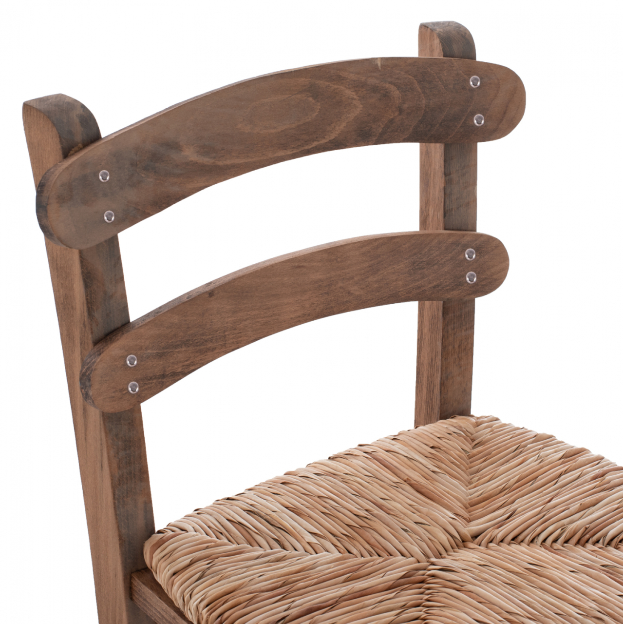 Traditional Stool with straw Walnut color HM10372.01 [8]