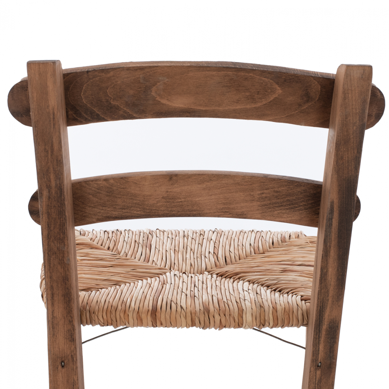 Traditional Stool with straw Walnut color HM10372.01 [7]