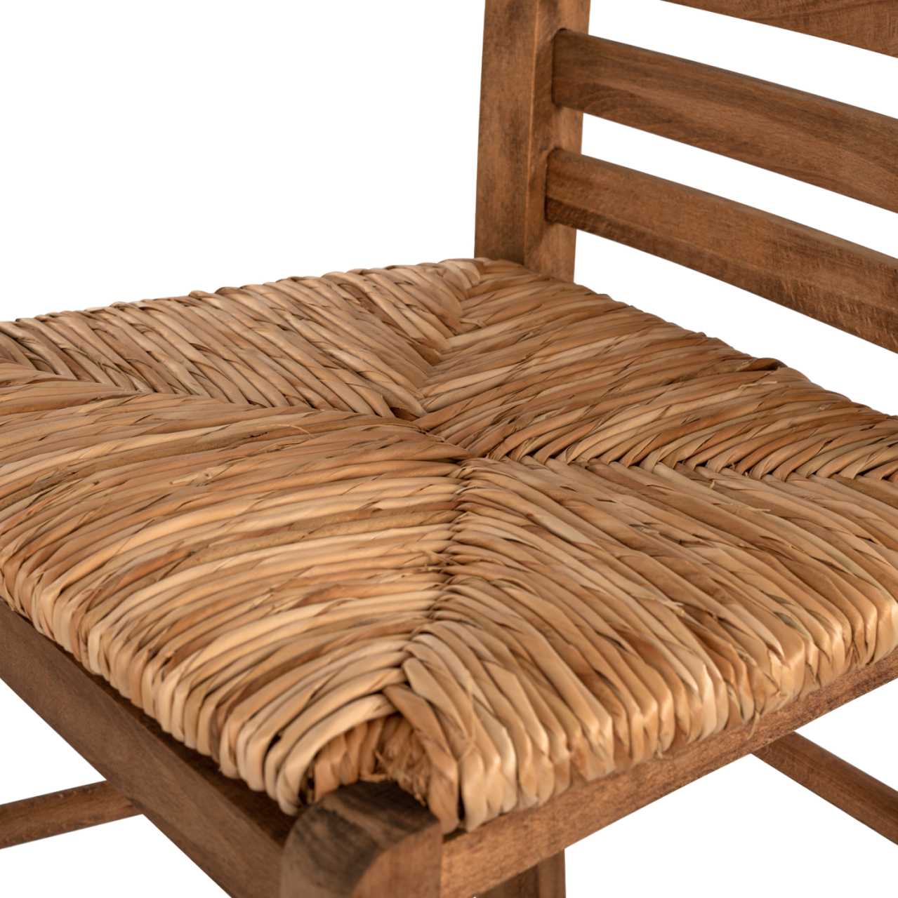 Traditional Stool with straw Walnut HM10377.01 [8]