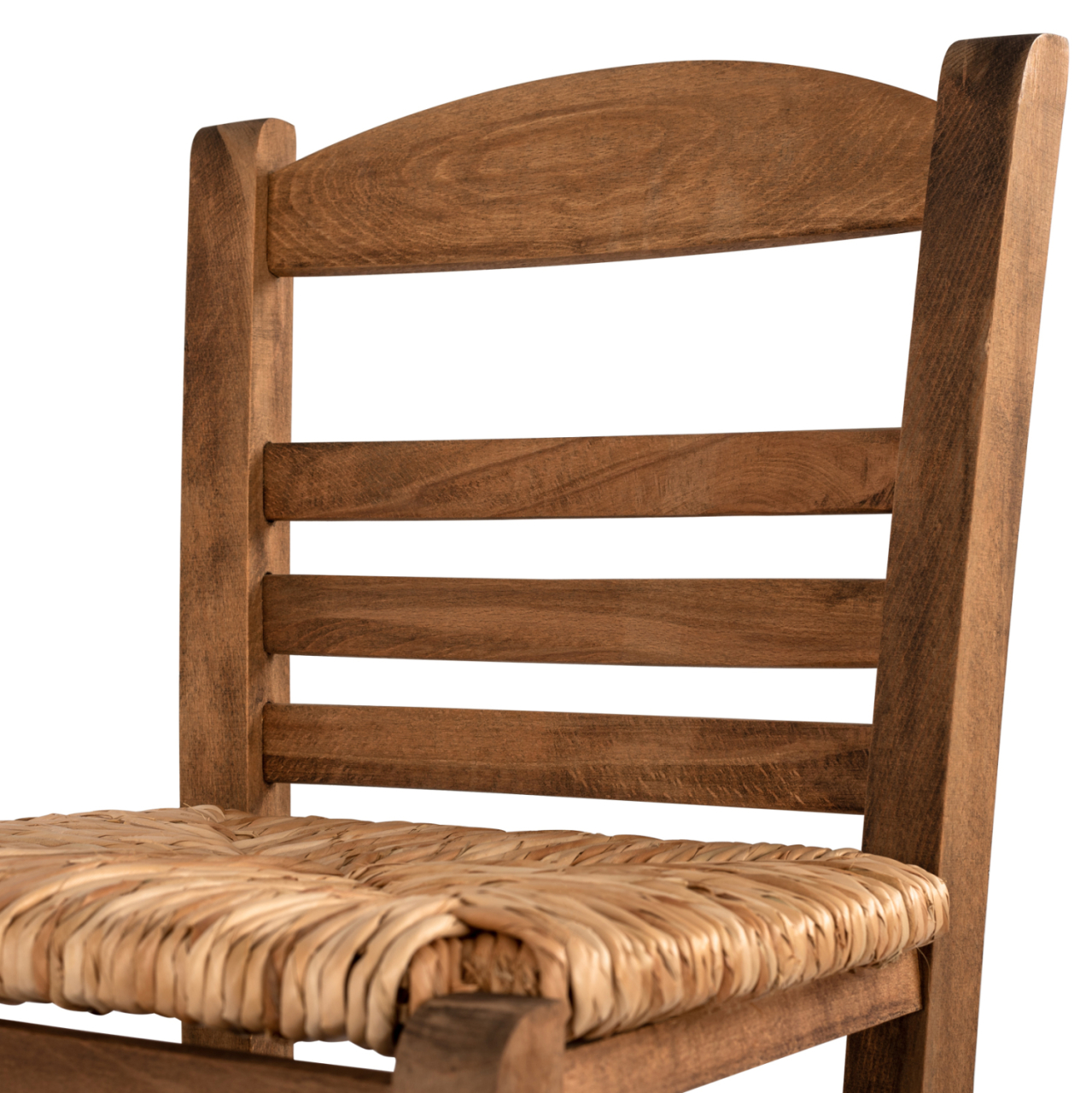 Traditional Stool with straw Walnut HM10377.01 [10]