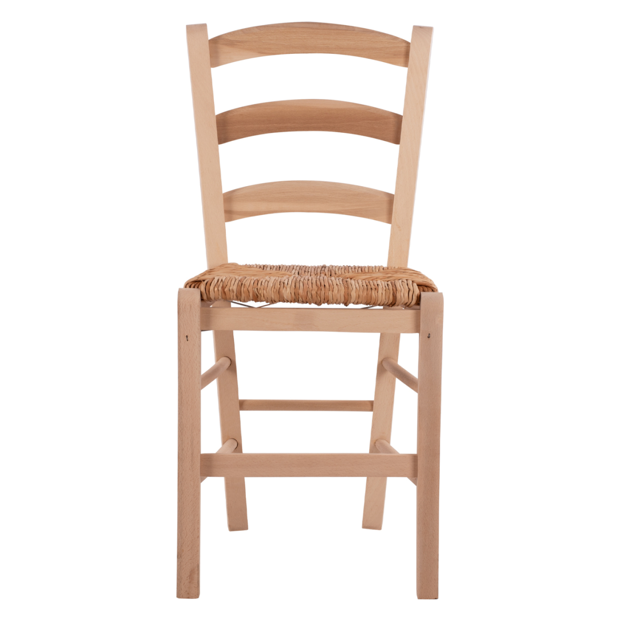 Traditional unpainted chair Paros from solid beech wood with straw HM10379.02 [3]