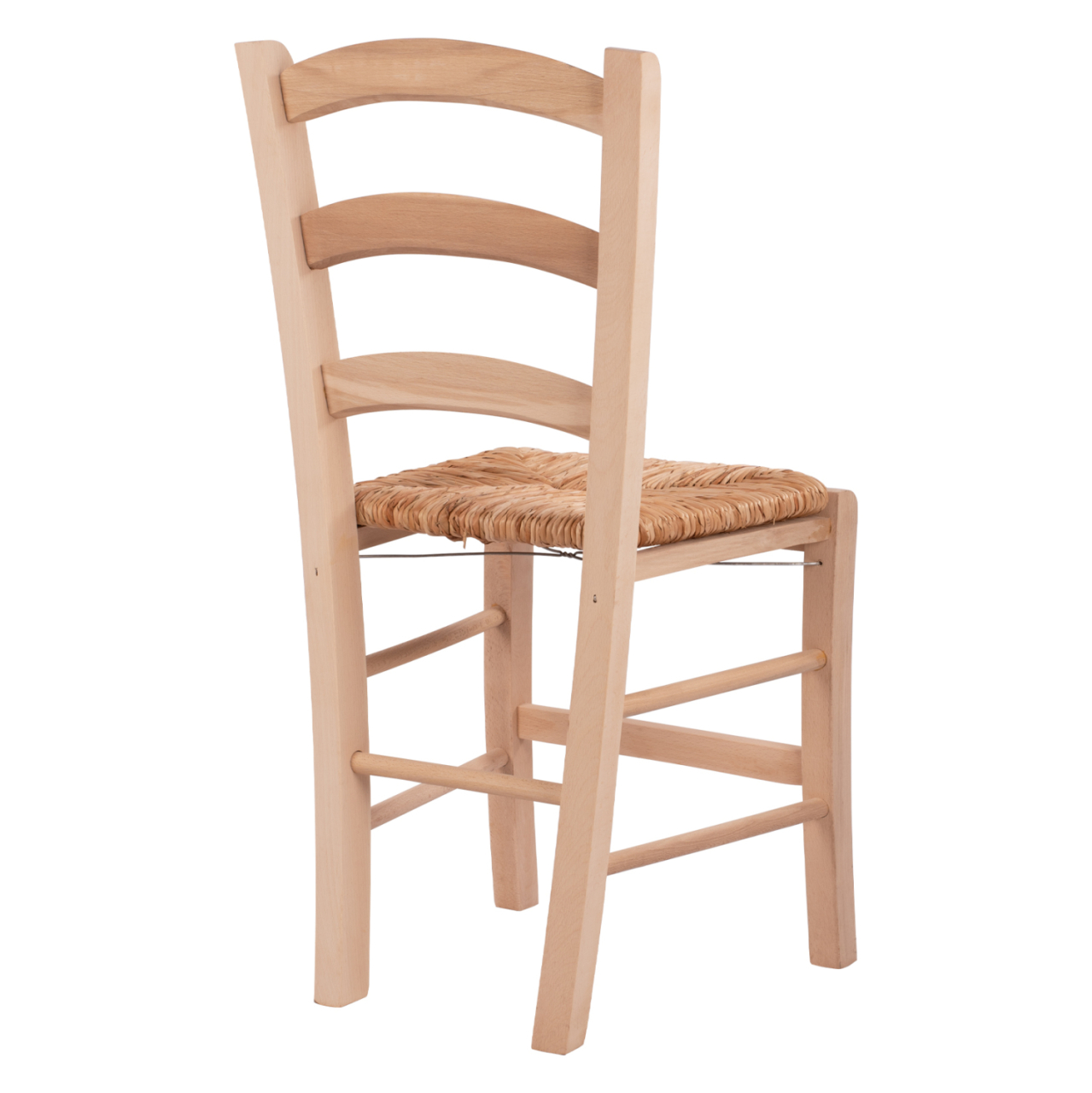 Traditional unpainted chair Paros from solid beech wood with straw HM10379.02 [5]