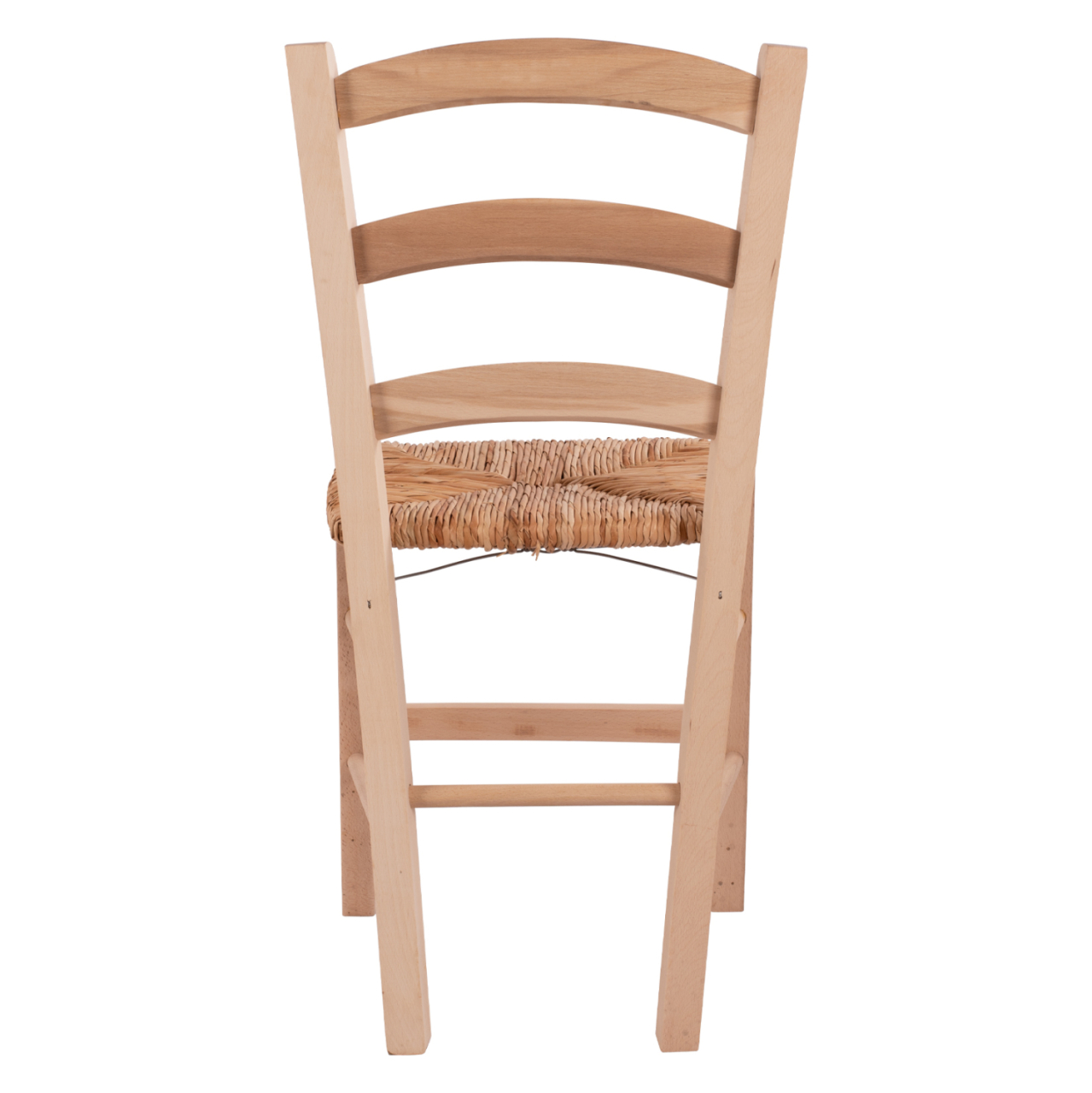 Traditional unpainted chair Paros from solid beech wood with straw HM10379.02 [6]