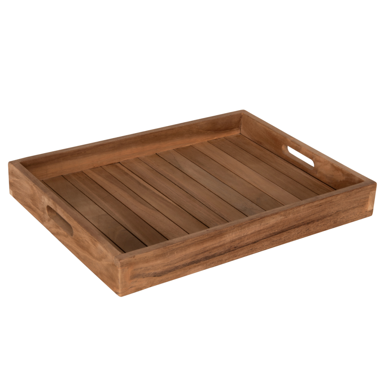 TREY SET 3PCS HM7894 TEAK WOOD IN NATURAL COLOR 39x29x7cm. [7]