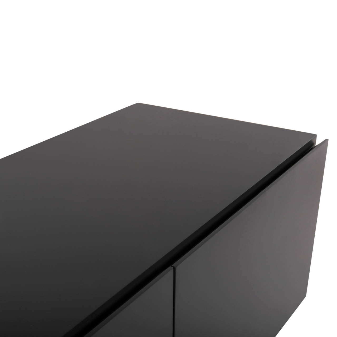 TV CABINET HUDSON HM9748 MDF WITH WALNUT VENEER IN WALNUT AND DAREK GREY COLOR 180x40x50Hcm. [8]