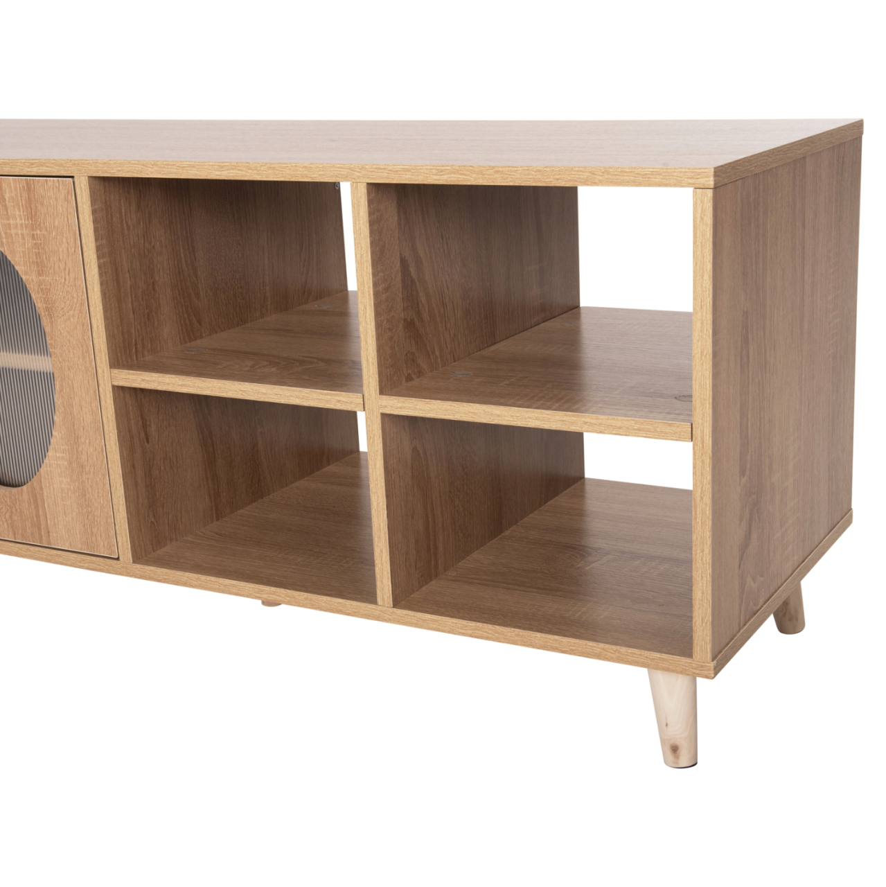 TV CABINET RILLION HM9879 MELAMINE IN SONAMA COLOR 120x40x51Hcm. [8]