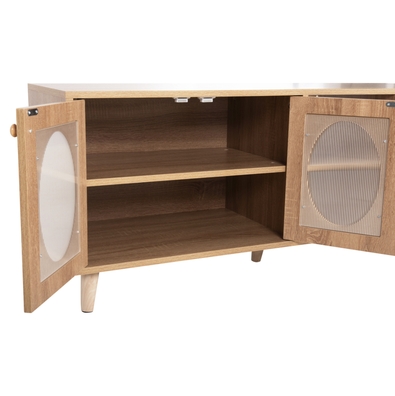 TV CABINET RILLION HM9879 MELAMINE IN SONAMA COLOR 120x40x51Hcm. [9]