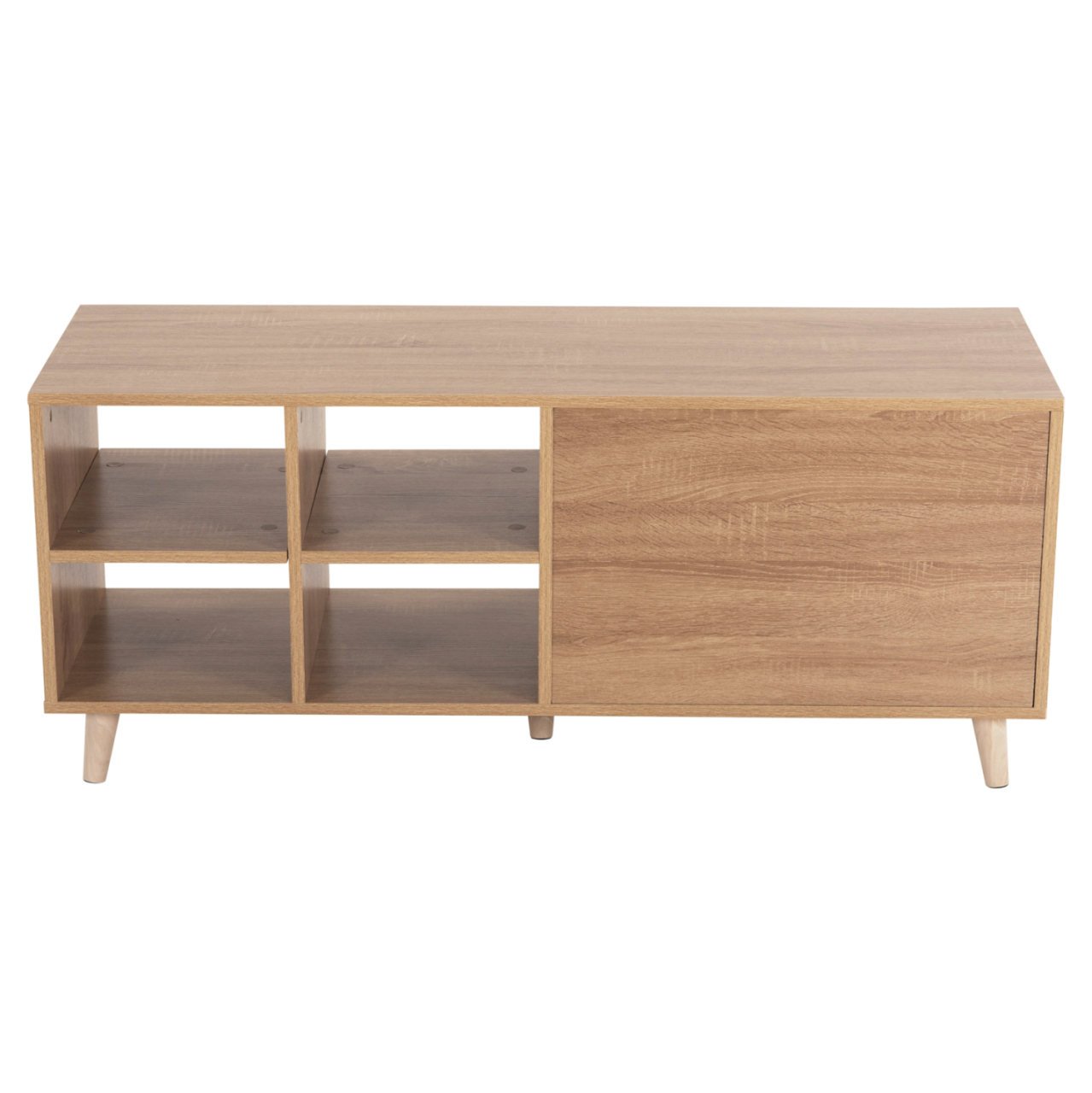 TV CABINET RILLION HM9879 MELAMINE IN SONAMA COLOR 120x40x51Hcm. [5]