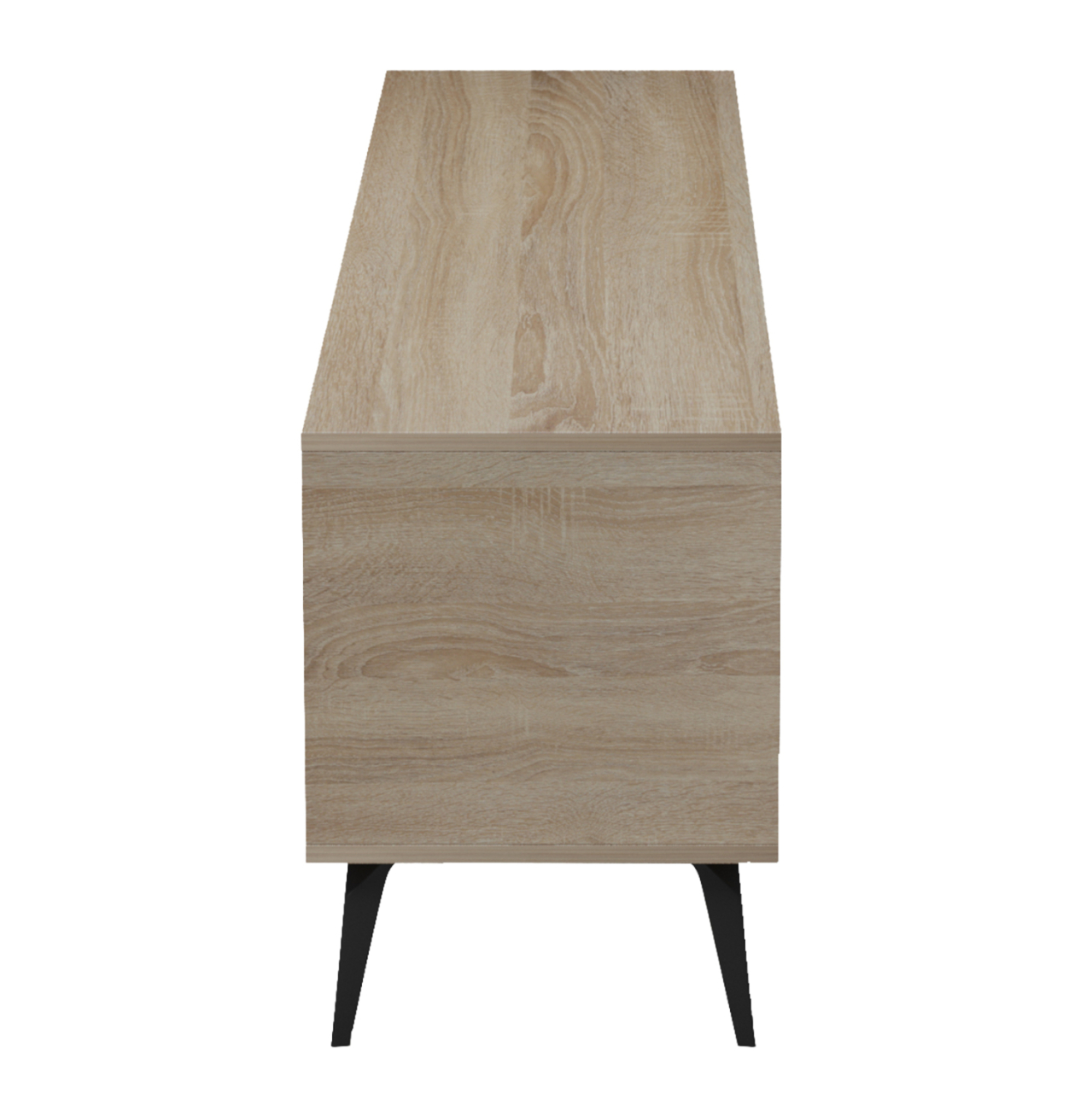 TV FURNITURE CATERRA HM18374.11 MELAMINE SONAMA/WHITE 180Χ35.5Χ48Hcm. [5]