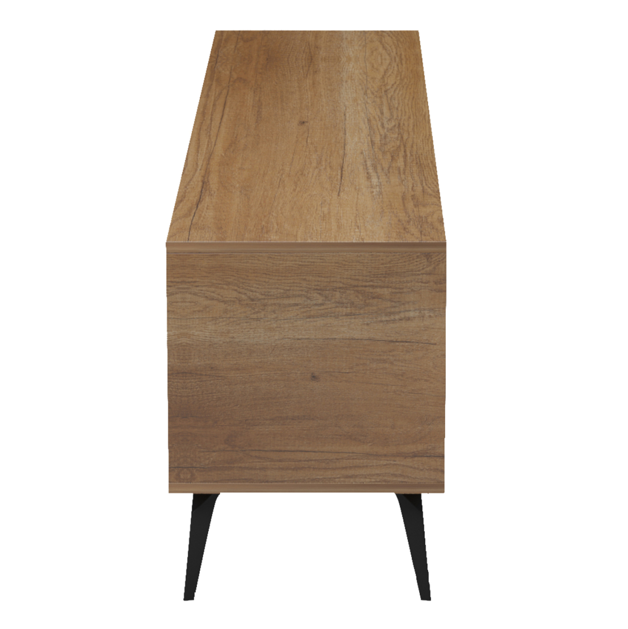 TV FURNITURE CATERRA HM18374.14 MELAMINE NATURAL-MOORE STONE 180Χ35.5Χ48Hcm. [5]