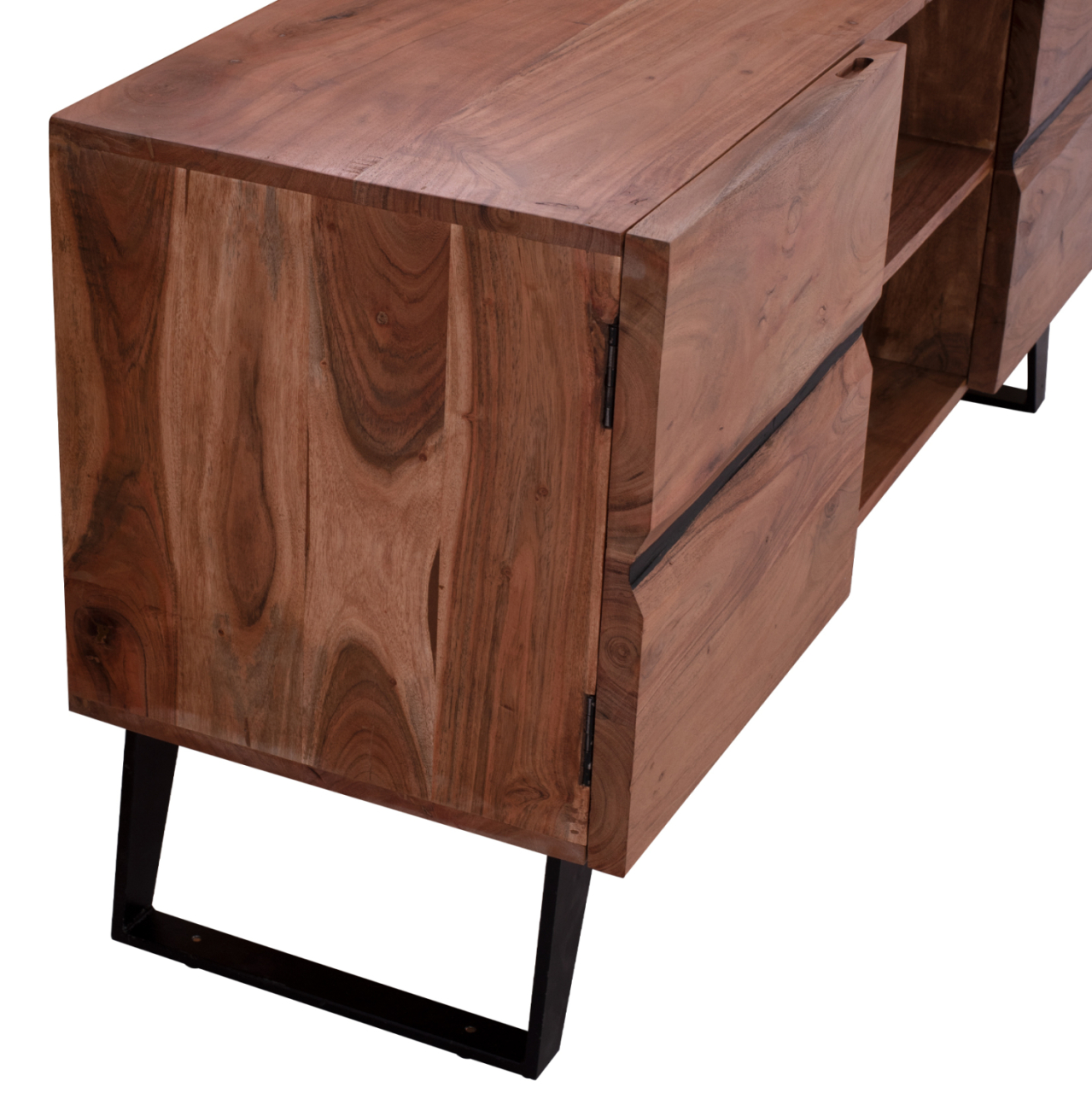 TV Furniture HM8174.11 Alicia Solid acacia wood Natural 160x43x66 cm. [7]