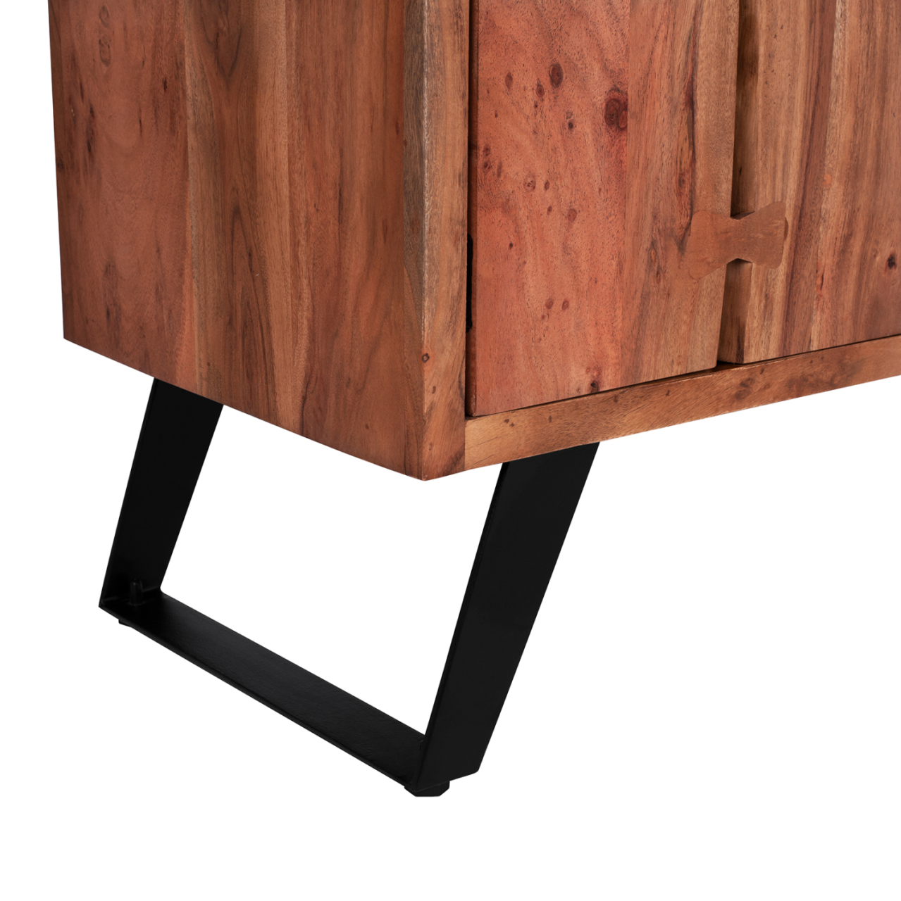 TV Furniture HM8177 Fansi from acacia solid wood natural 135x43x61.5 [6]