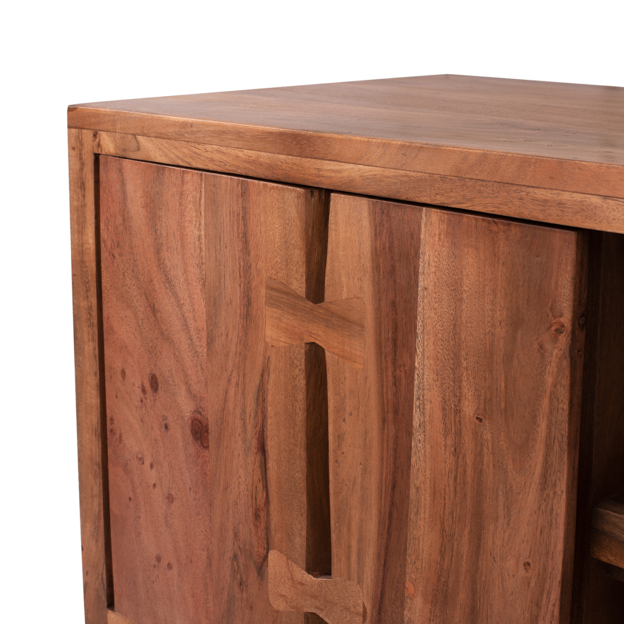 TV Furniture HM8177 Fansi from acacia solid wood natural 135x43x61.5 [8]
