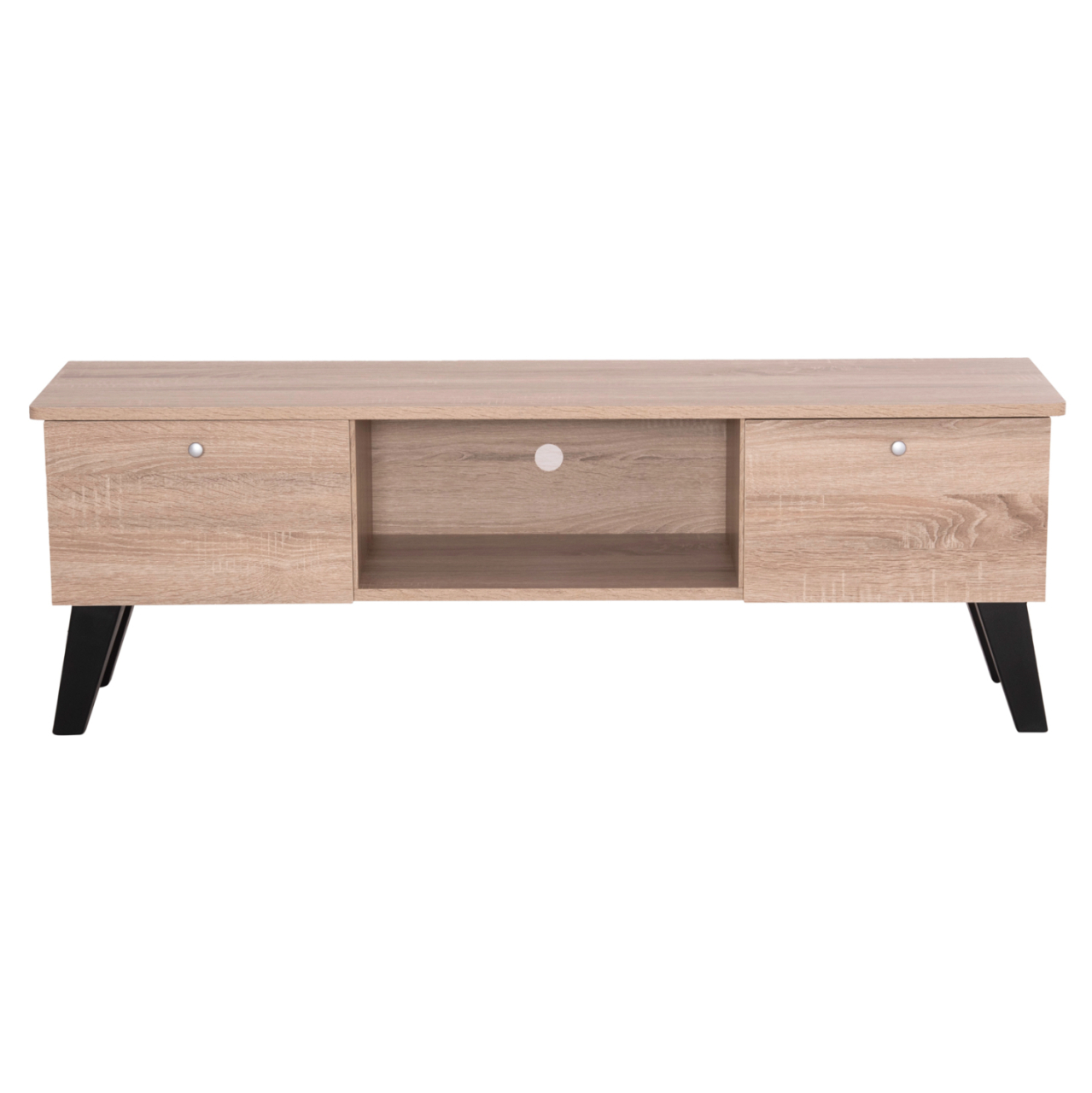 TV FURNITURE IREN HM2481.01 MELAMINE IN SONAMA OAK-BLACK 120x32,5-34x41Hcm. [3]