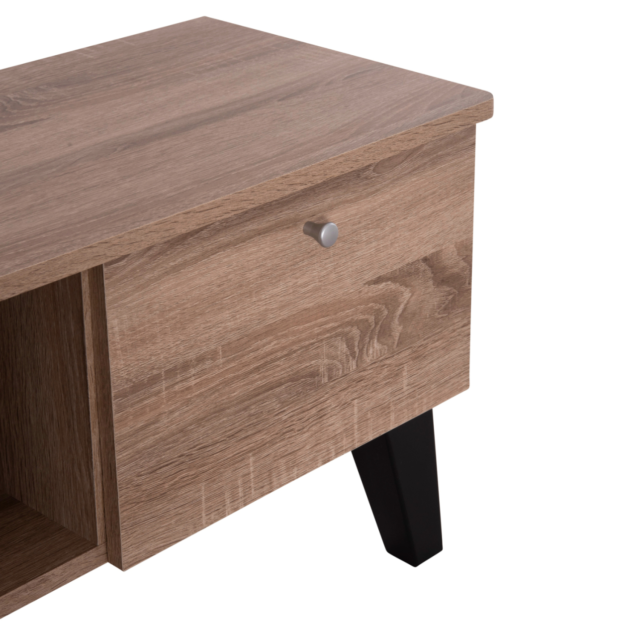 TV FURNITURE IREN HM2481.01 MELAMINE IN SONAMA OAK-BLACK 120x32,5-34x41Hcm. [9]