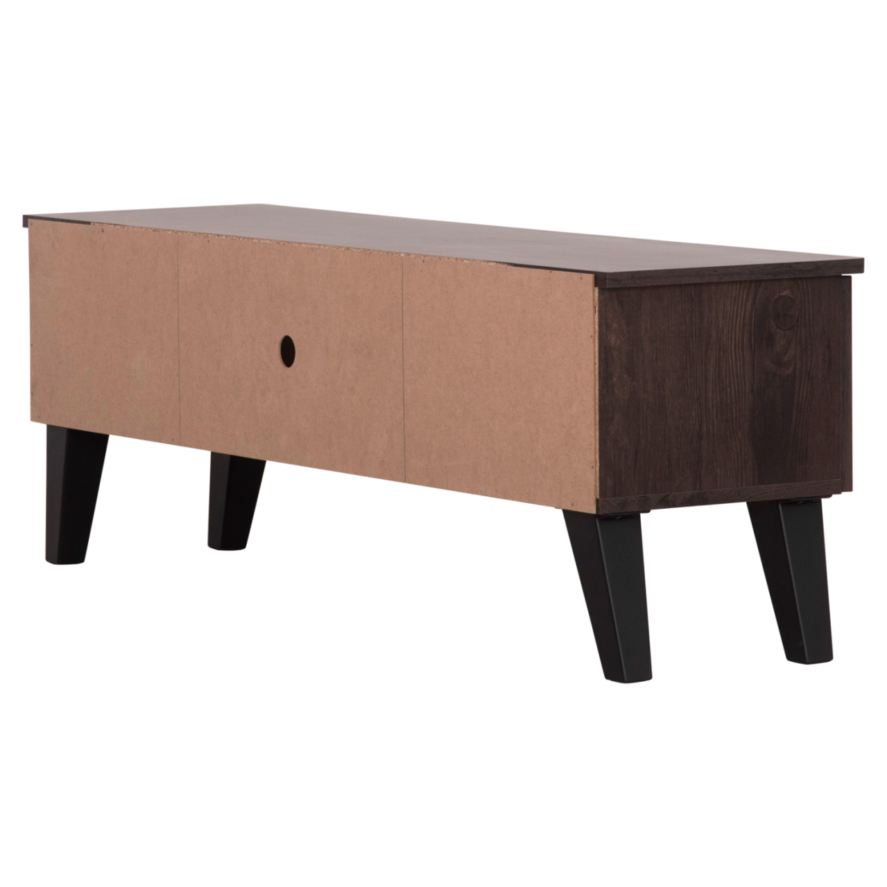TV FURNITURE IREN HM2481.02 MELAMINE IN WALNUT-BLACK 120x32,5-34x41Hcm. [5]